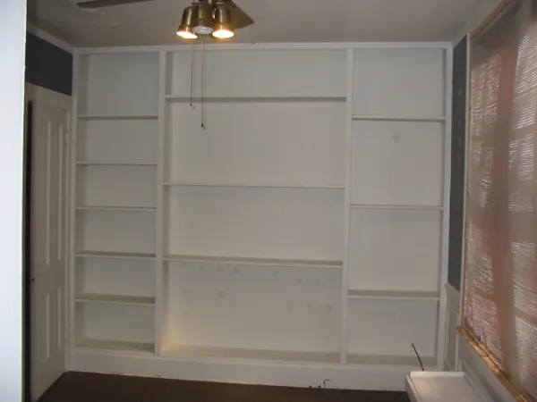 a close view of closet