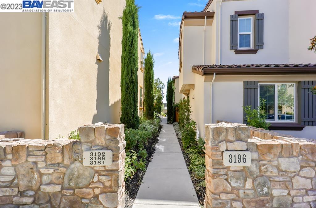 a front view of a house