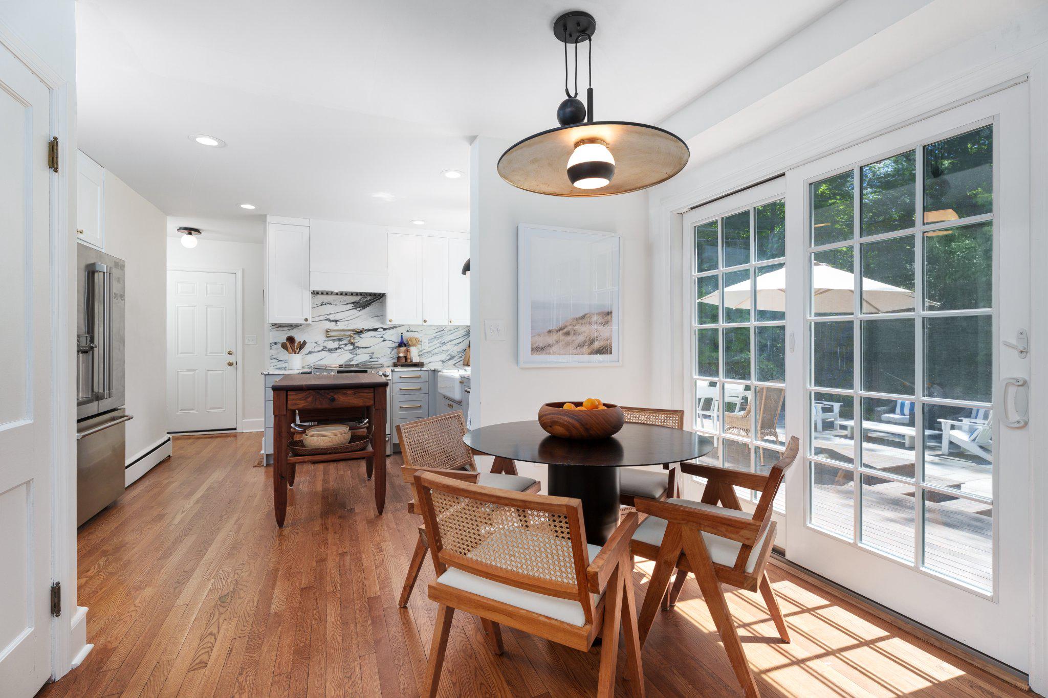 528 Mercer Road Princeton, NJ 08540 - Photo 13 of 43 Informal dining wtih renovated kitchen beyond