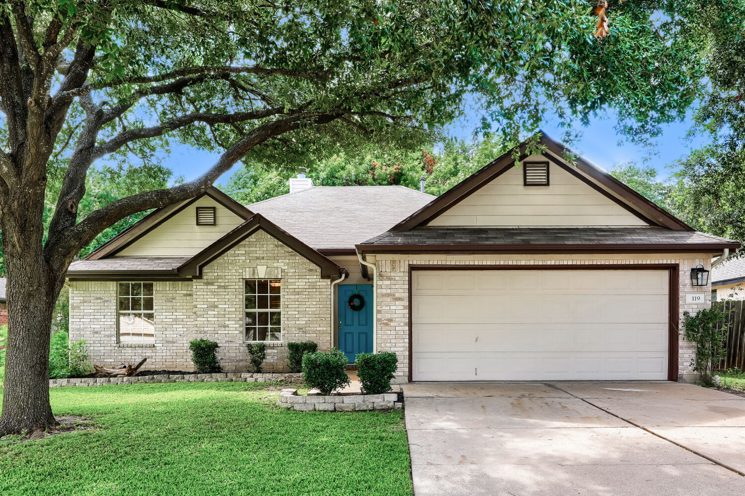 119 Stephen Lane Georgetown, TX 78626 - Photo 1 of 32 Mature trees shade this charming Georgetown residence featuring a brick exterior and a 2-car attached garage.