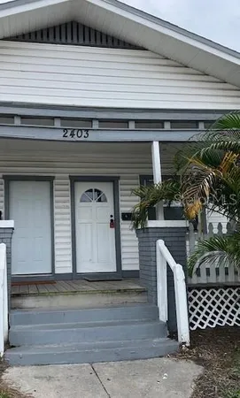 a front view of a house