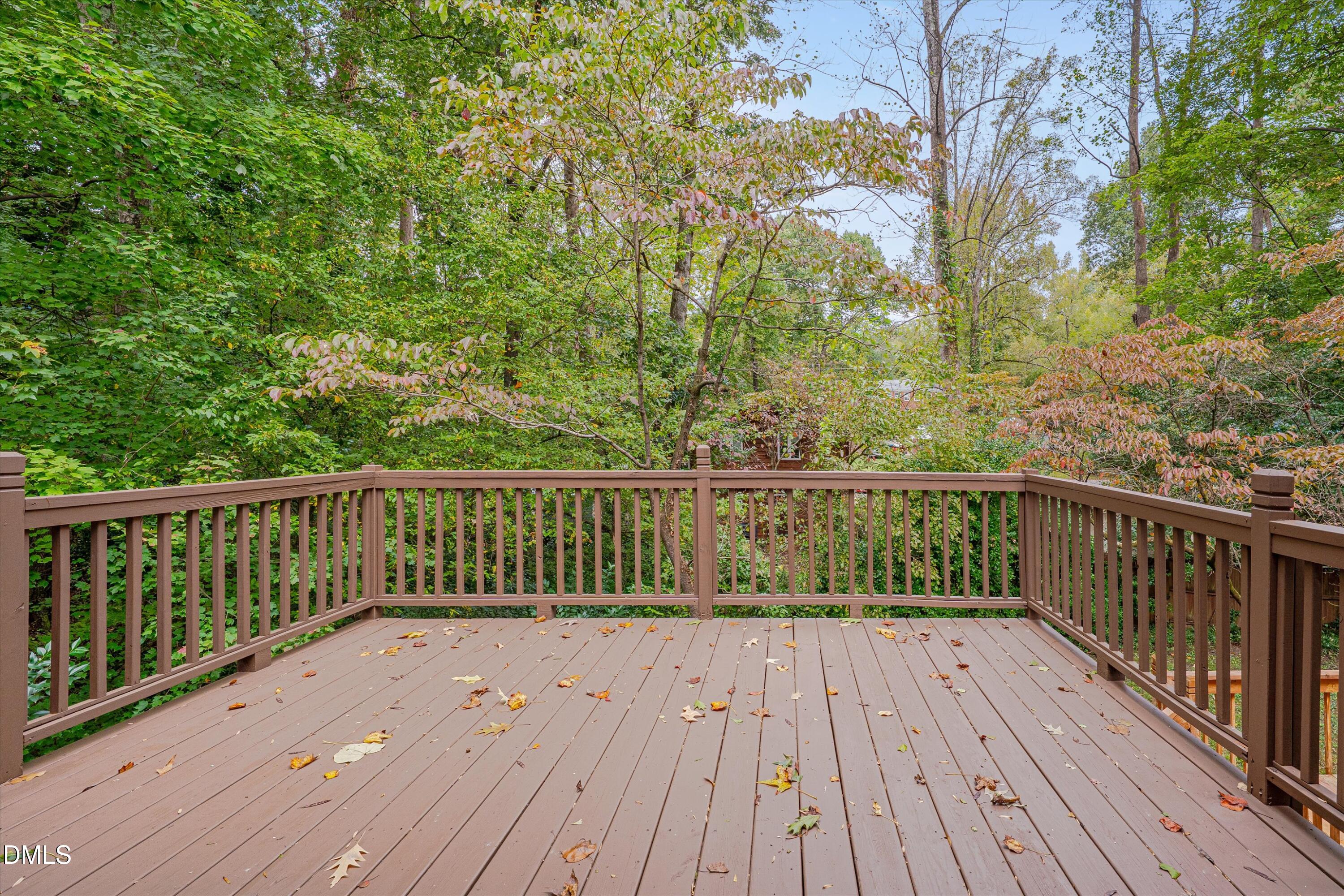 1617 Shawnee Street Durham, NC 27701 - Photo 19 of 56 a view of balcony with wooden floor and fence