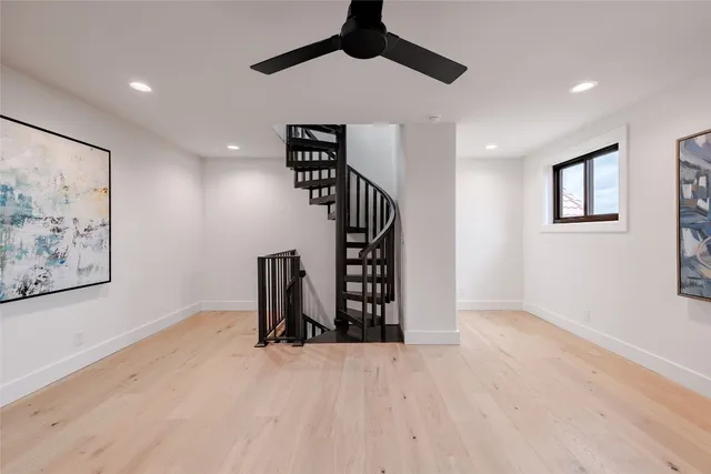 a view of entryway and hall with a window