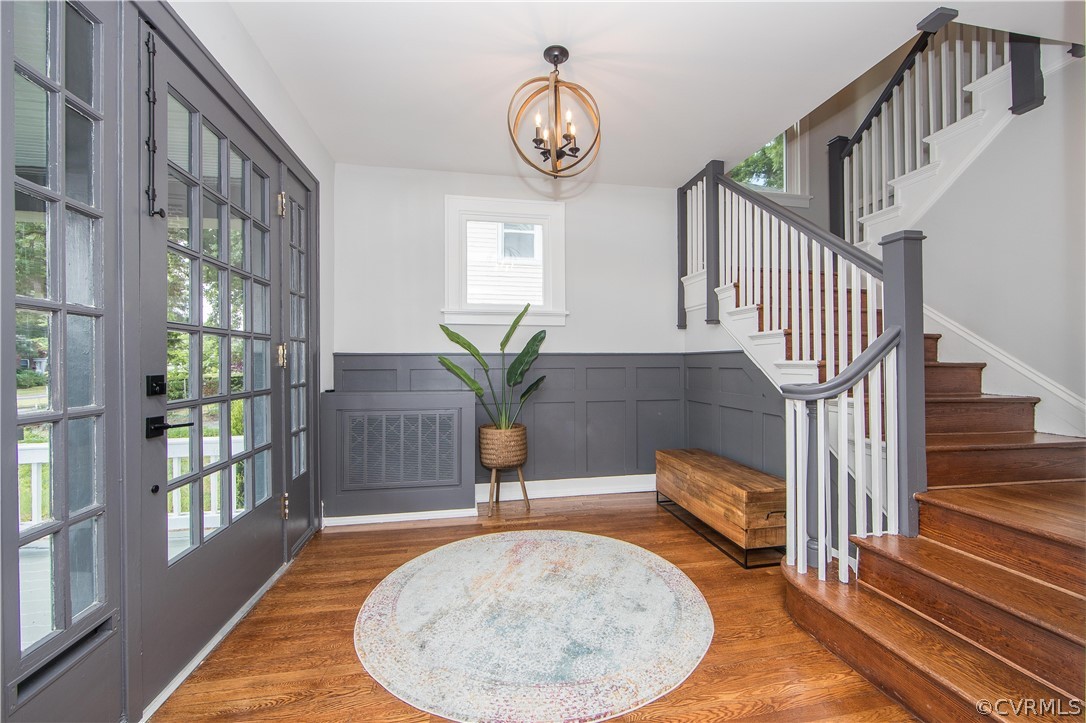 4213 Brook Road Richmond, VA 23227 - Photo 4 of 49 a view of entryway and hall with wooden floor