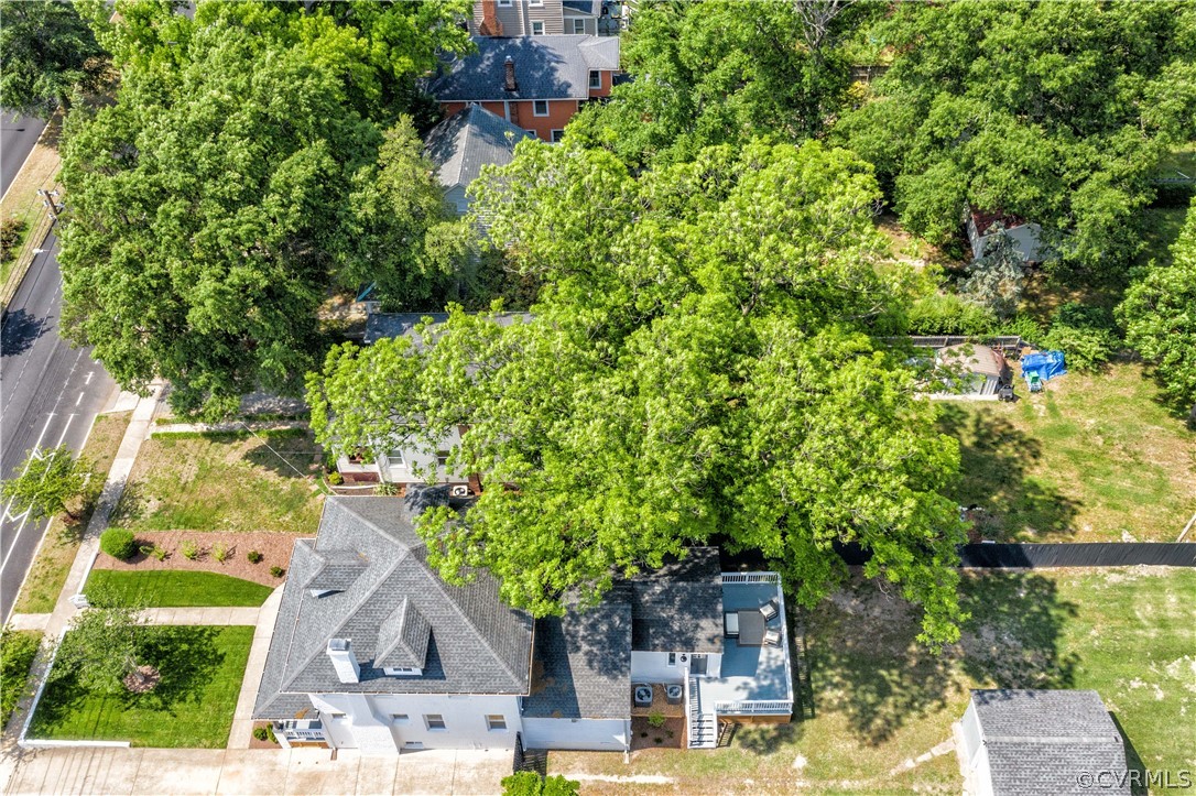 4213 Brook Road Richmond, VA 23227 - Photo 49 of 49 an aerial view of a house with swimming pool garden and patio