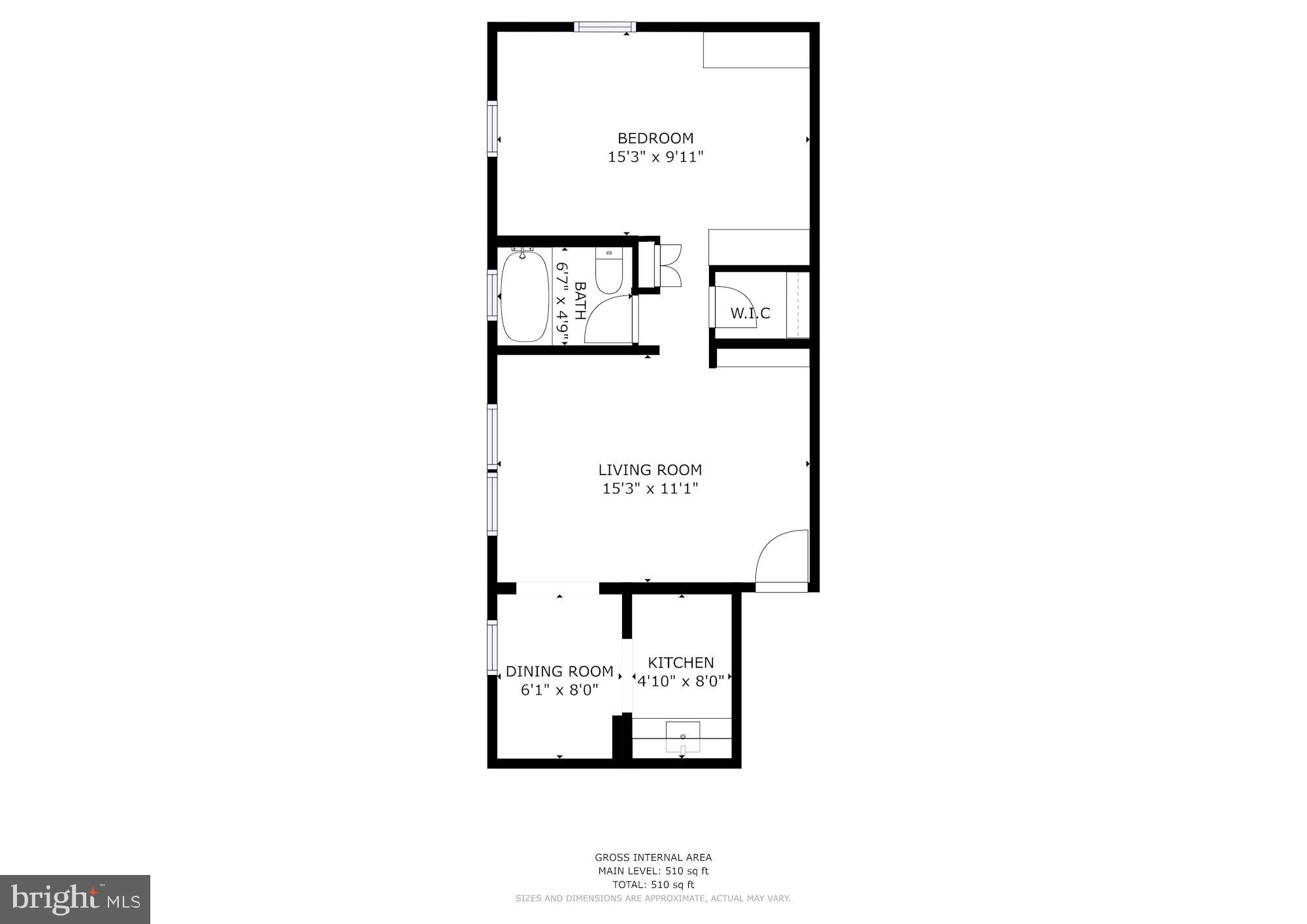 3901 Fulton Street Northwest, Unit 203 Washington, DC 20007 - Photo 22 of 22 Floor Plan