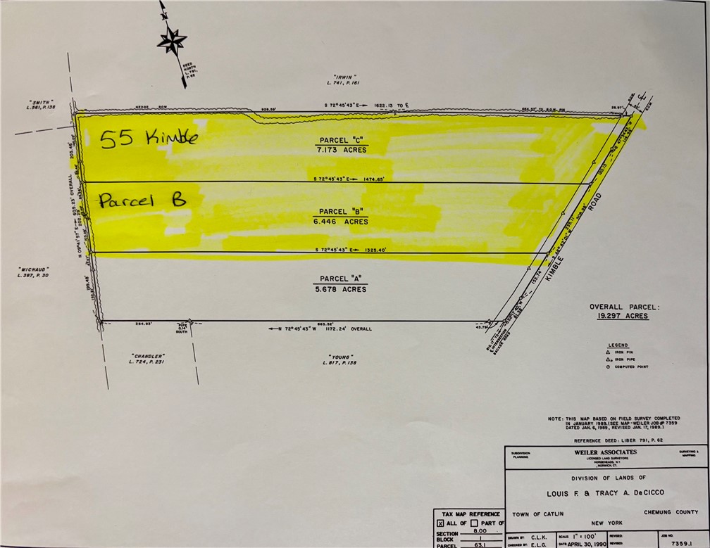 55 Kimble Road Catlin, NY 14812 - Photo 4 of 9 Existing survey