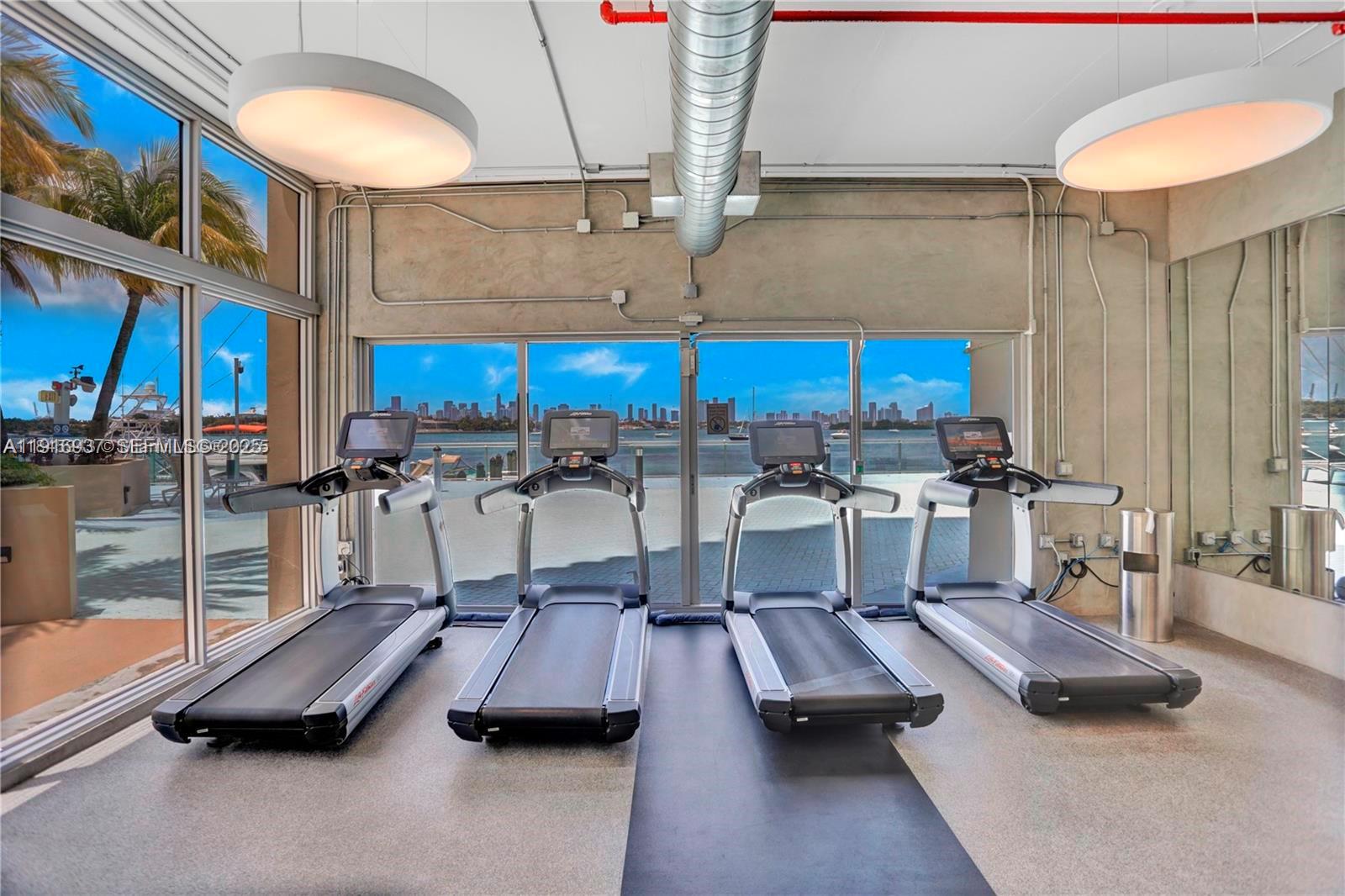 1200 West Avenue, Unit 316 Miami Beach, FL 33139 - Photo 29 of 44 a room with gym equipment