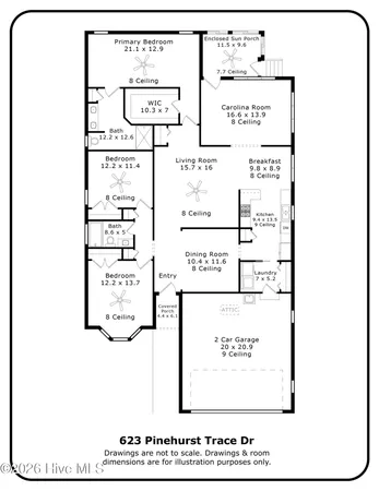 $460,000 | 623 Pinehurst Trace Drive, Pinehurst, NC 28374