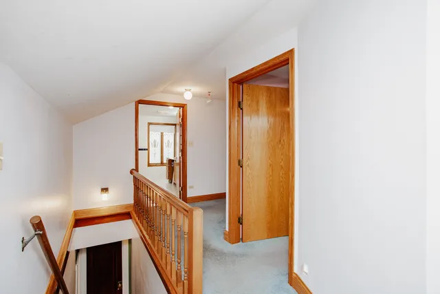 a view of an entryway with staircase