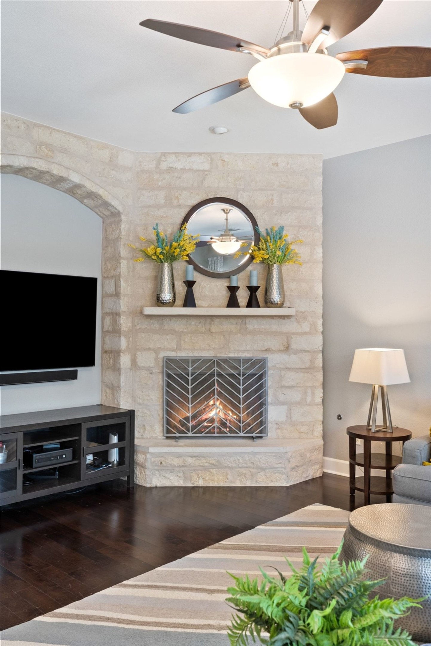12510 Bright Sky Overlook Austin, TX 78732 - Photo 18 of 39 a living room with furniture and a flat screen tv