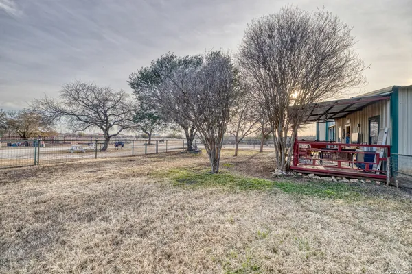 a lake view with a sitting space