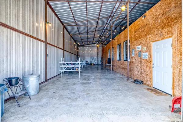 a view of porch with seating space
