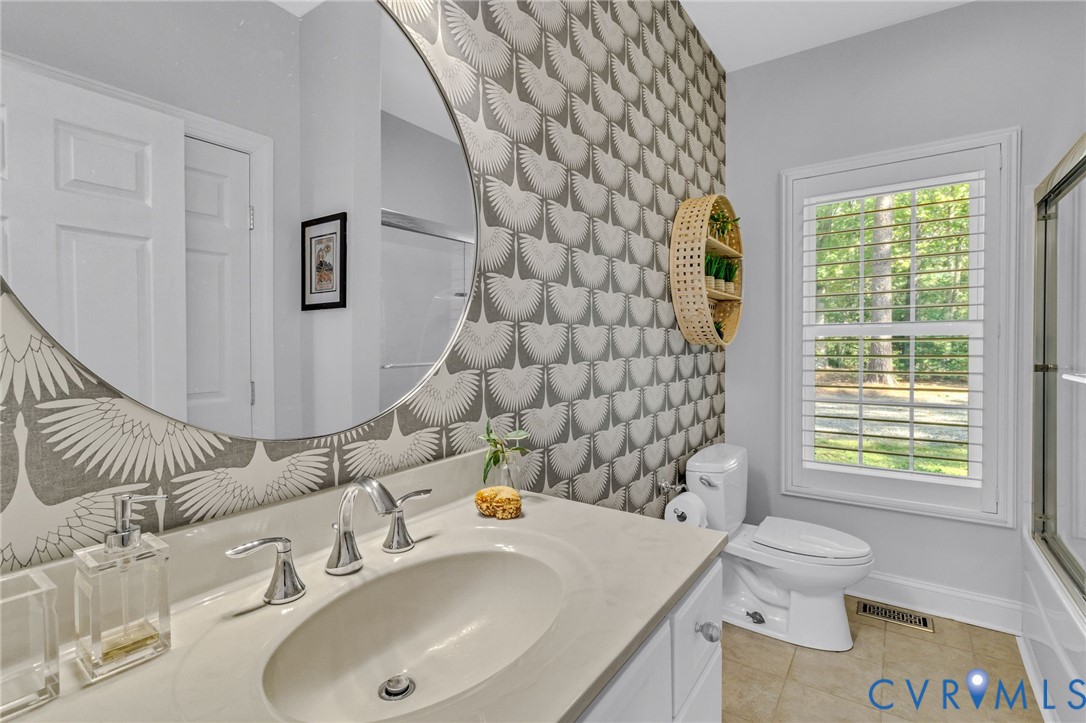 578 High Point Trail Heathsville, VA 22473 - Photo 25 of 50 a bathroom with a sink toilet and shower