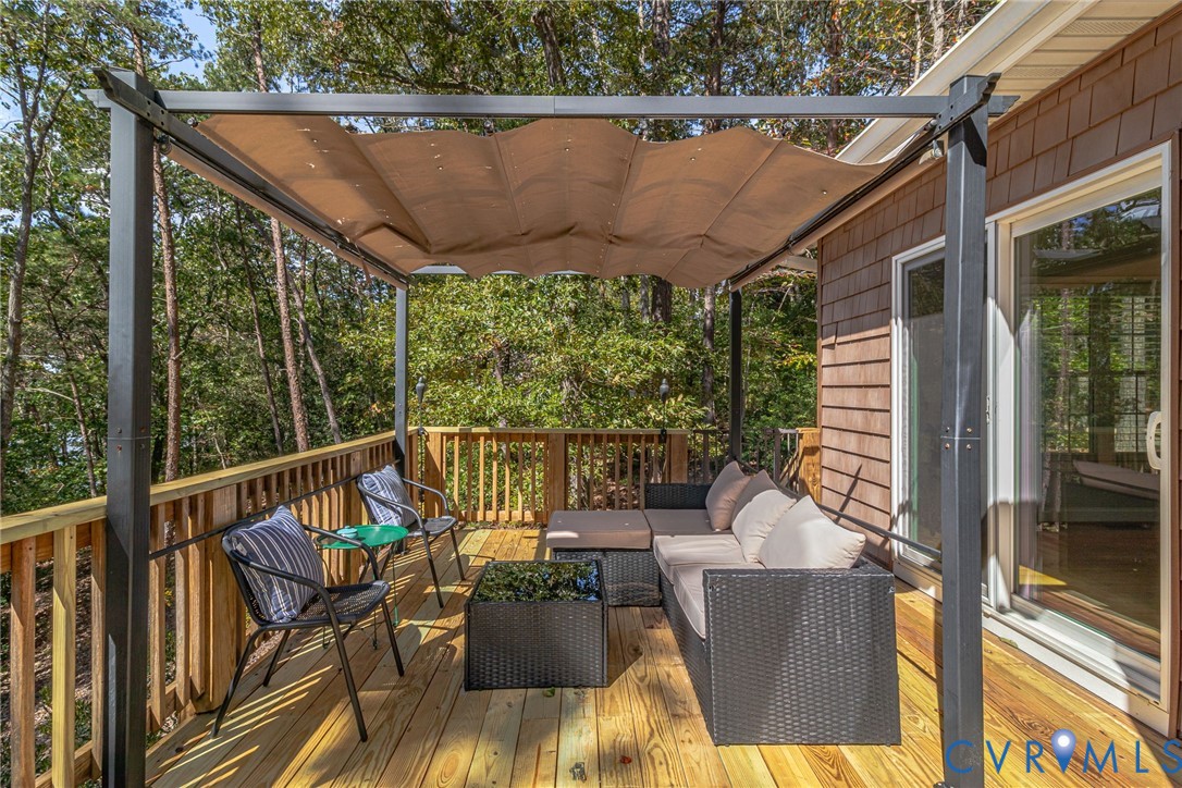 578 High Point Trail Heathsville, VA 22473 - Photo 34 of 50 a view of a patio on the roof deck