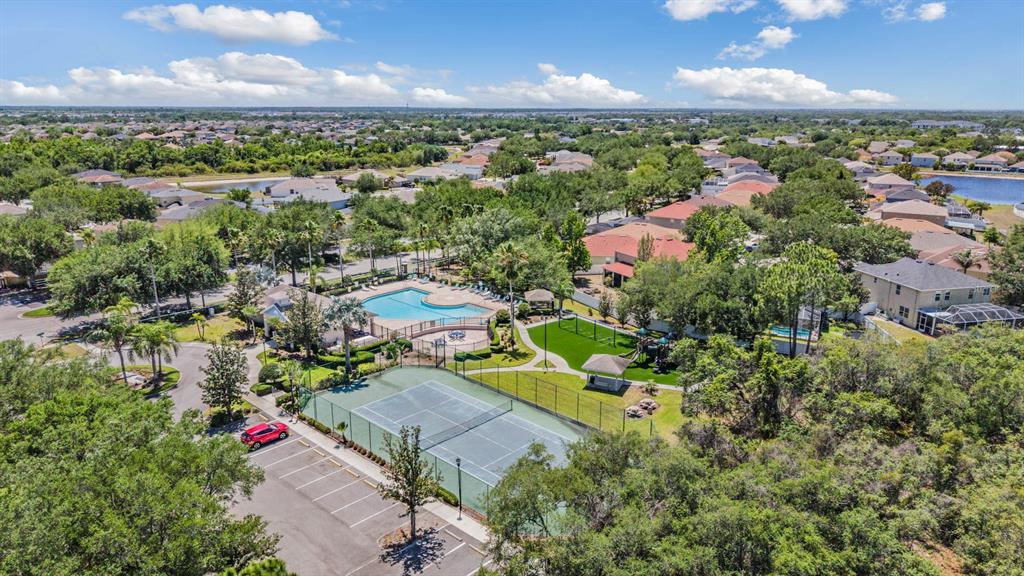 10945 Subtle Trail Drive Riverview, FL 33579 - Photo 51 of 51 an aerial view of residential houses with outdoor space and ocean view