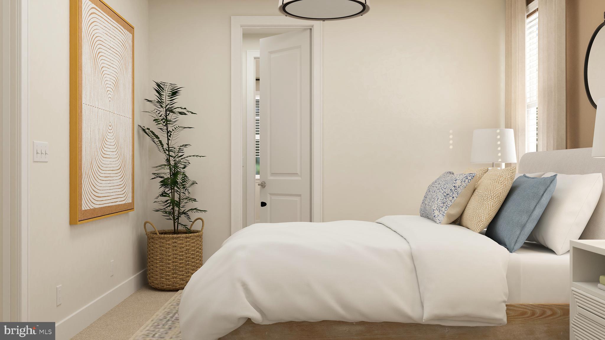 19015 Meadow Sun Way Boyds, MD 20841 - Photo 23 of 44 a bedroom with a bed and a potted plant