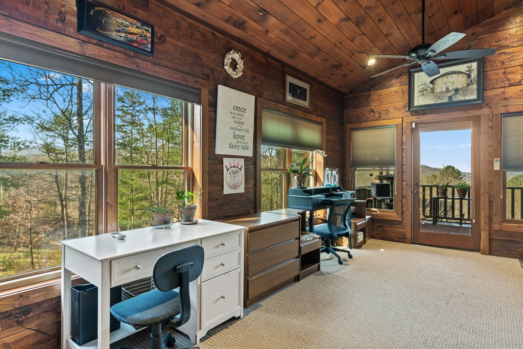 45 Turning Lay Road Morganton, GA 30560 - Photo 21 of 48 a view of a workspace with furniture and a window