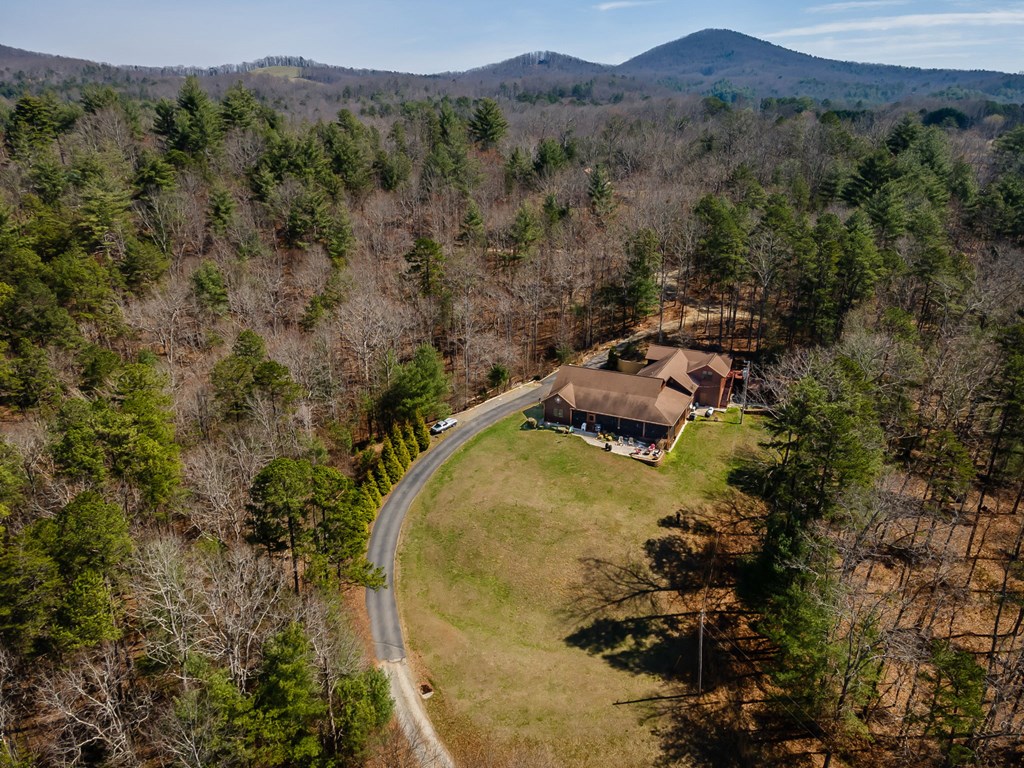 45 Turning Lay Road Morganton, GA 30560 - Photo 48 of 48 an aerial view of a house with mountain view