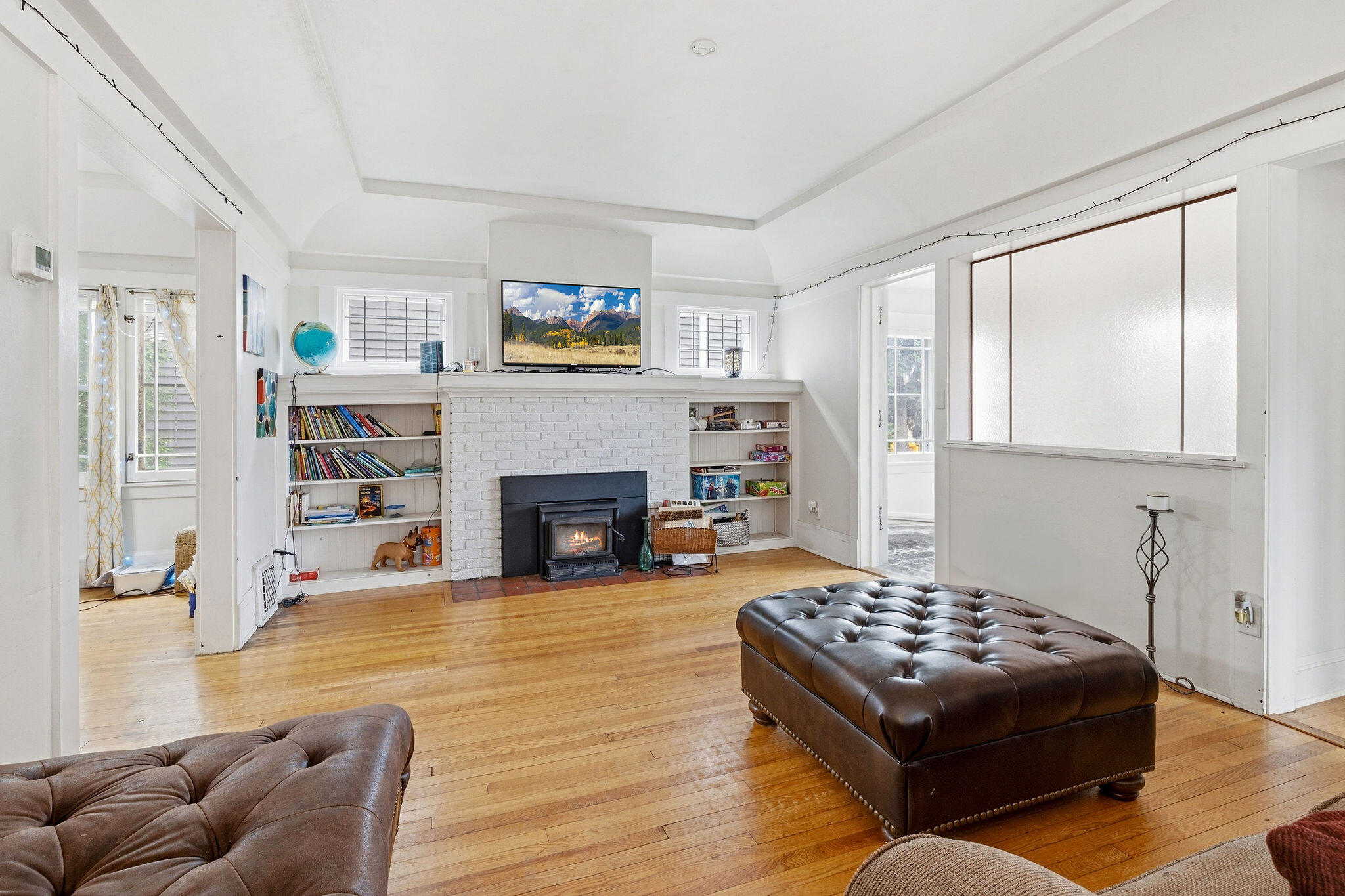 1526 North Hawley Road, Unit 1528 Milwaukee, WI 53208 - Photo 12 of 30 With wood-fired stove insert in fireplace
