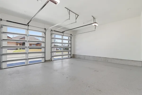 a view of an empty shelves