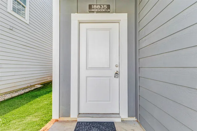 a view of front door of a house