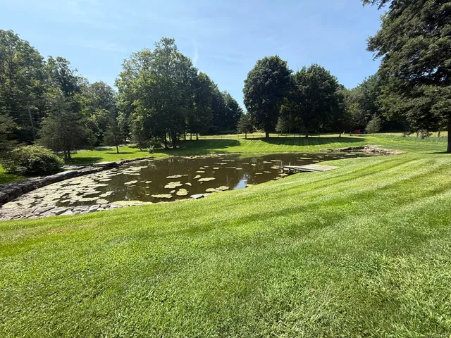 a view of a golf course