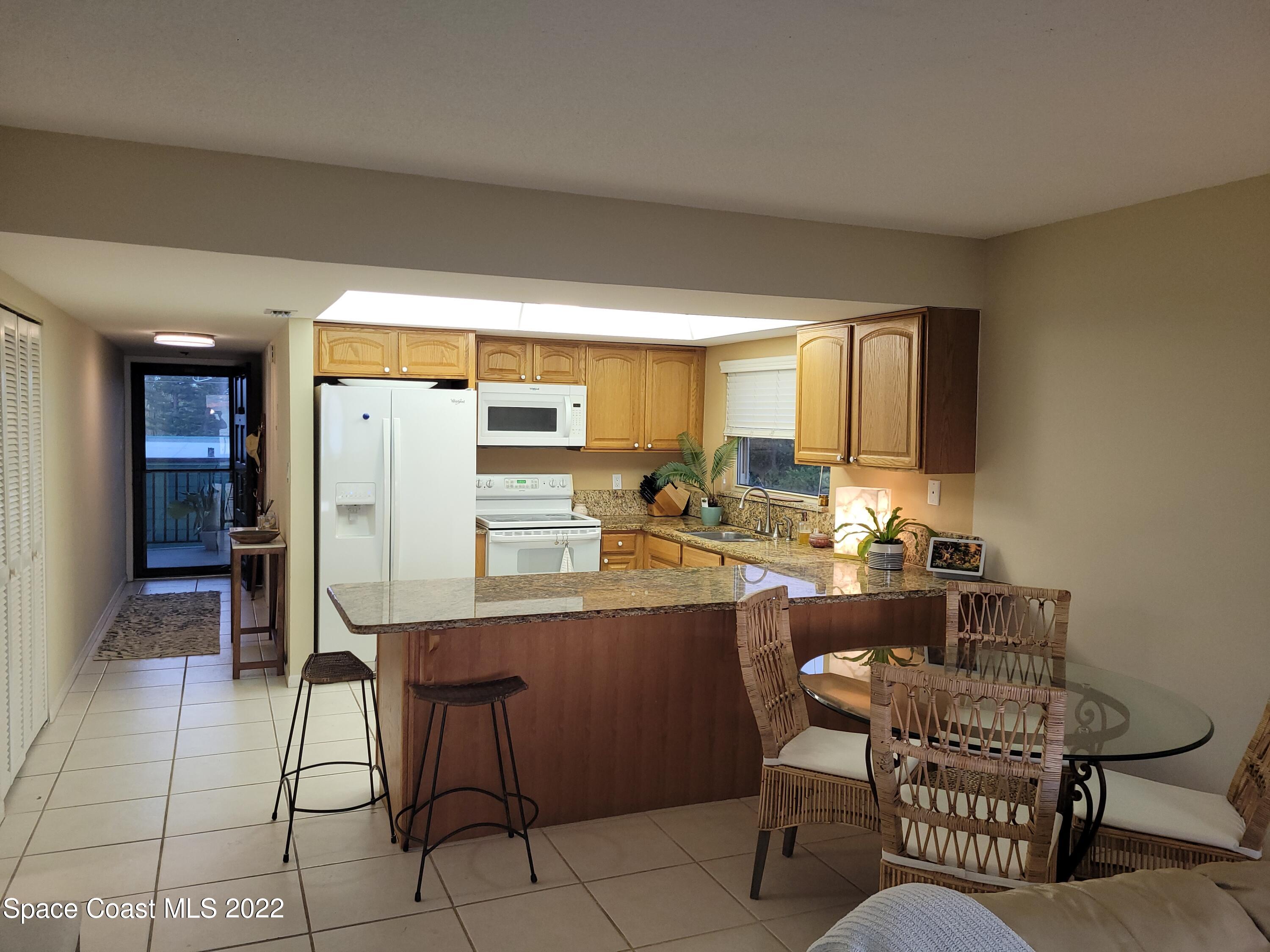 1251 South Atlantic Avenue, Unit 201 Cocoa Beach, FL 32931 - Photo 14 of 43 large Kitchen, great views