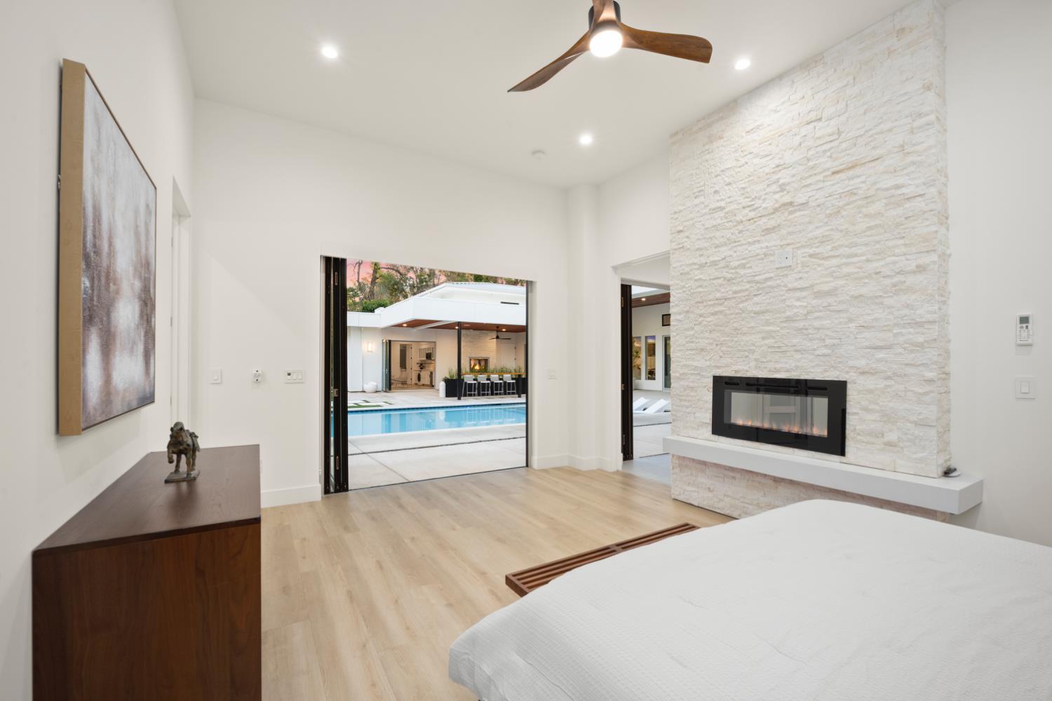 3630 Winding Creek Road Sacramento, CA 95864 - Photo 50 of 74 a bedroom with a bed and a flat screen tv
