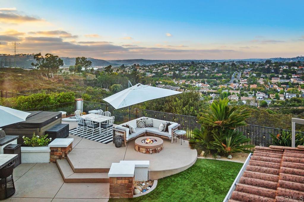 2063 Wandering Road Encinitas, CA 92024 - Photo 22 of 23 an aerial view of a house with a garden and lake view