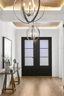 a view of entryway with a front door