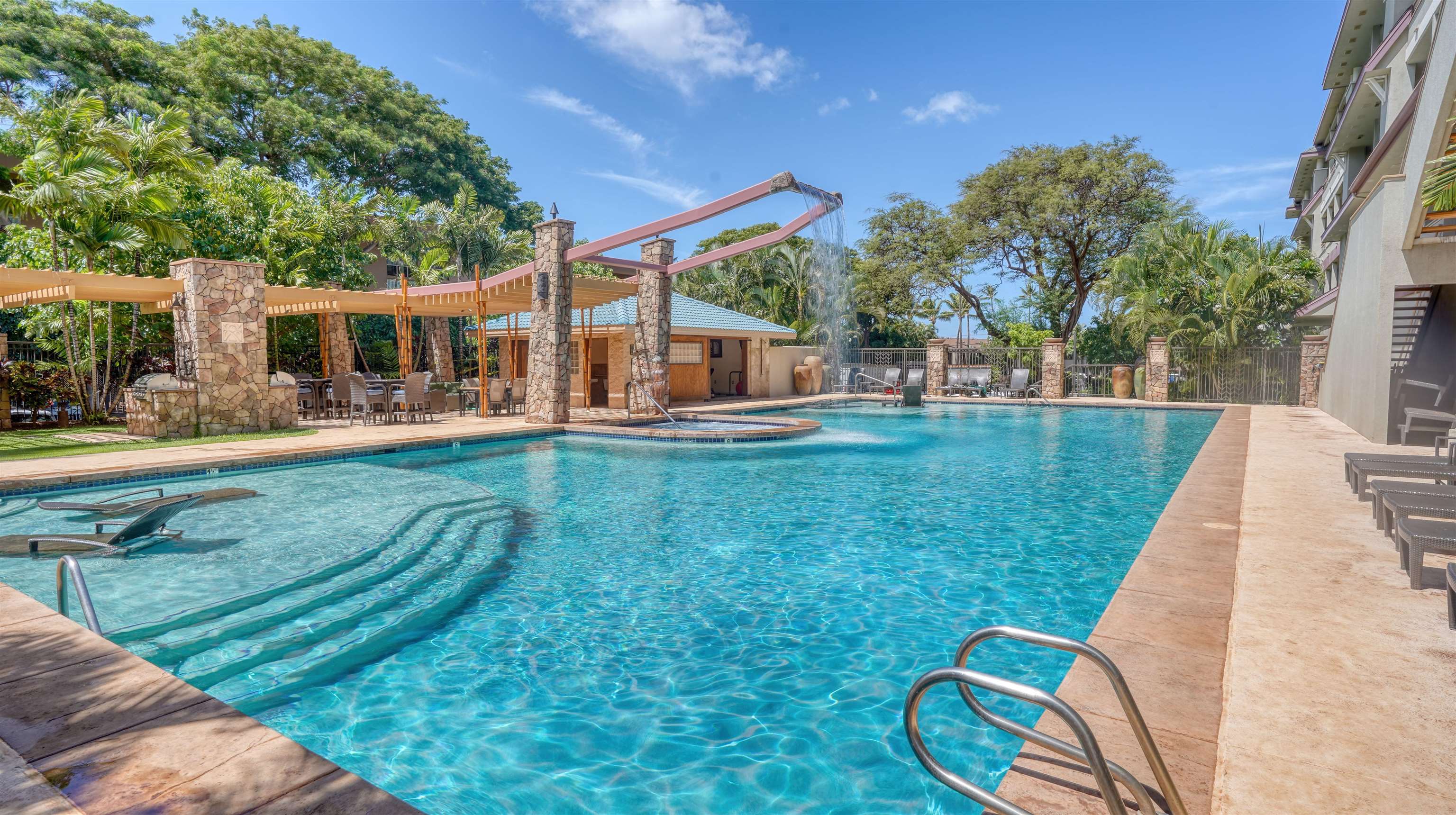 3710 Lower Honoapiilani Road, Unit F44 Lahaina, HI 96761 - Photo 34 of 41 a view of a house with a yard porch and sitting area