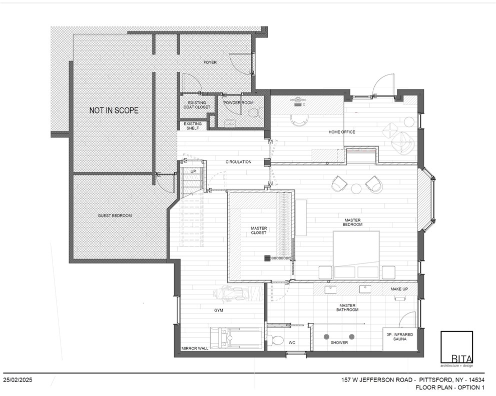 157 West Jefferson Road Pittsford, NY 14534 - Photo 47 of 50 Remodel plans for Owners retreat option 1