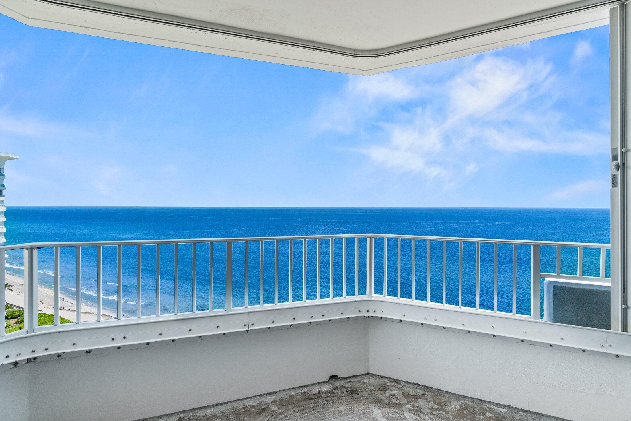 550 South Ocean Boulevard, Unit 2001 Boca Raton, FL 33432 - Photo 5 of 33 a view of balcony with wooden floor