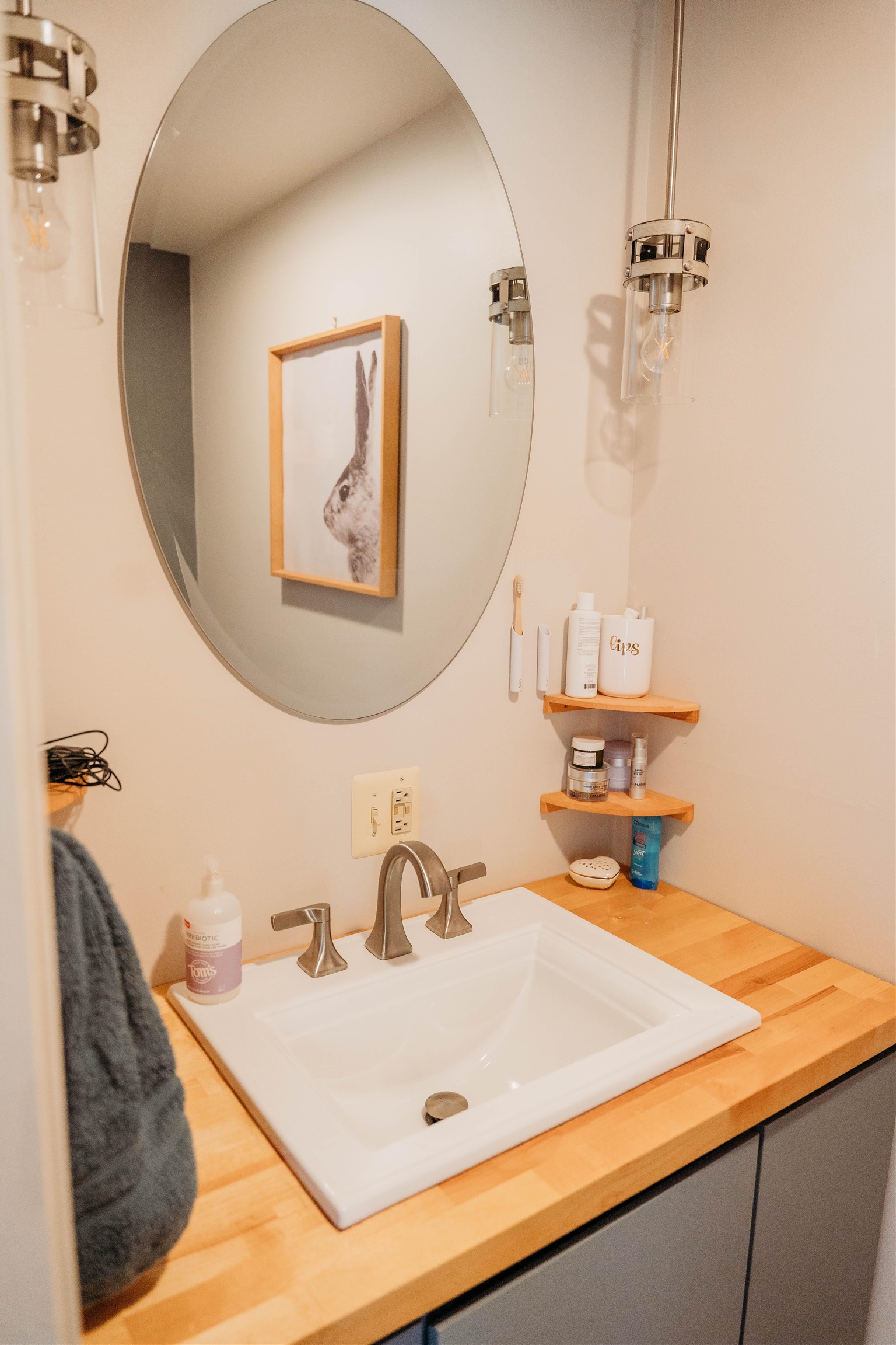 8 Indian Walk Road Ocean View, NJ 08230 - Photo 40 of 44 a bathroom with a sink and a mirror