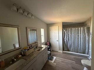 3431 Maple Drive Mulberry, FL 33860 - Photo 10 of 14 a spacious bathroom with a double vanity sink and a mirror