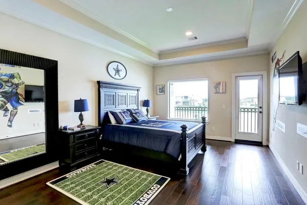 a bed room with furniture and a window