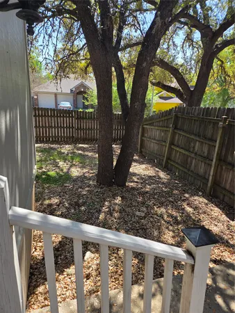 a view of a yard in a house