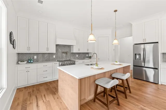 a view of kitchen sink and natural light
