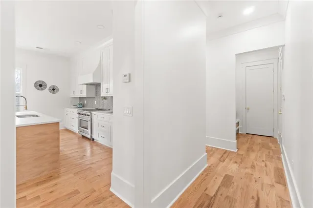 a view of an empty room