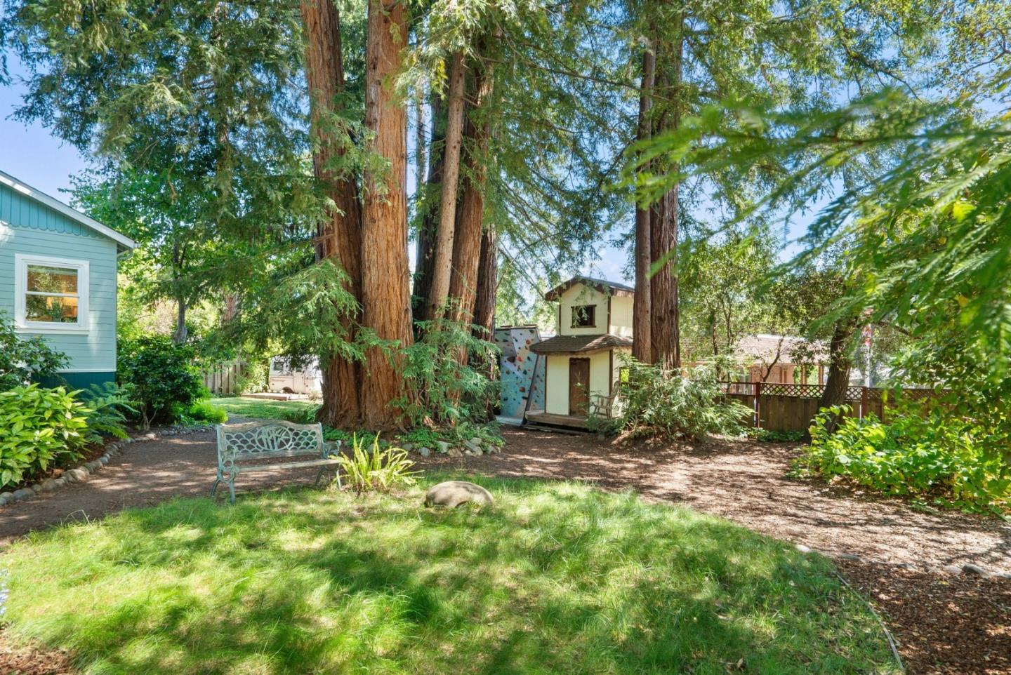 280 Main Street Ben Lomond, CA 95005 - Photo 35 of 47 a view of a yard with plants and trees