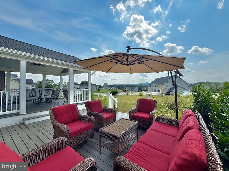 3012 Wasatch View Drive Frederick, MD 21704 - Photo 44 of 54 a balcony with furniture and a potted plant