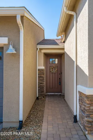 a view of front door