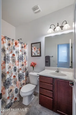 a bathroom with a sink toilet vanity and shower