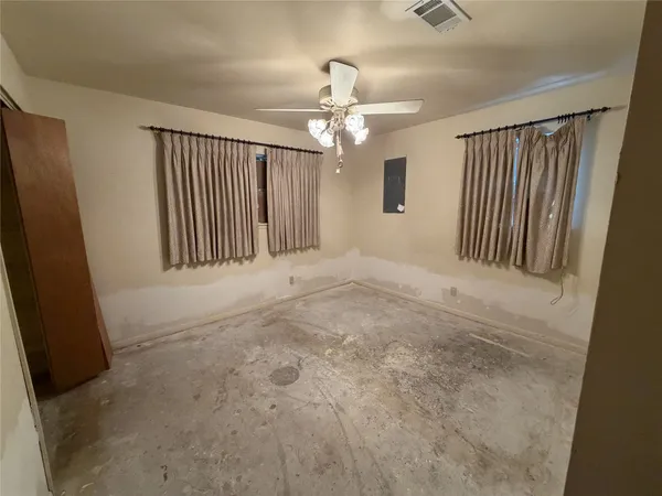 a view of a livingroom with a chandelier