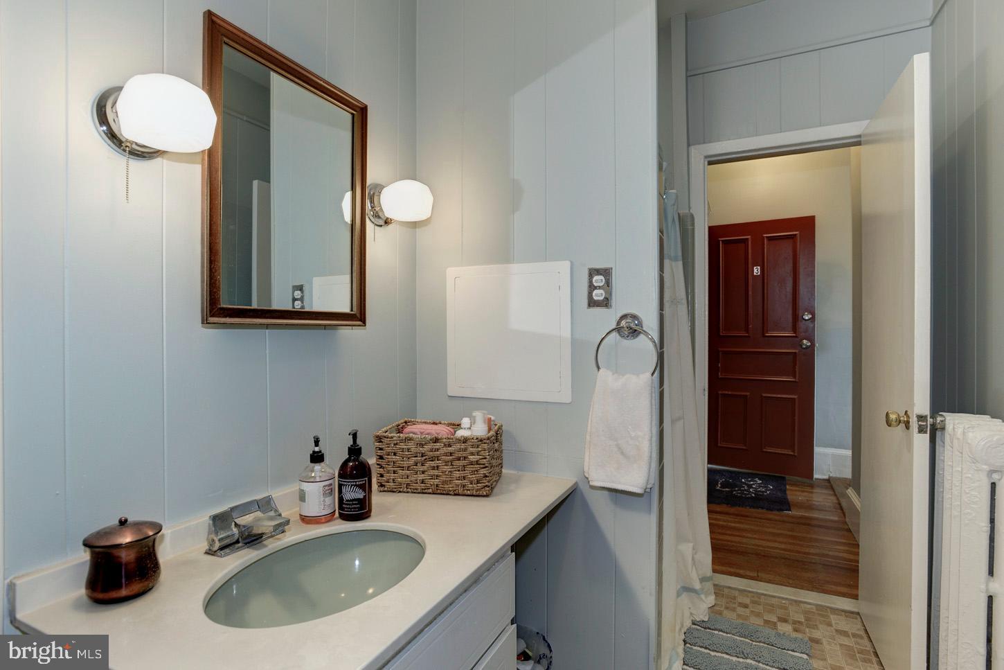 408 6th Street Southeast, Unit 3 Washington, DC 20003 - Photo 8 of 13 a bathroom with a sink and a mirror