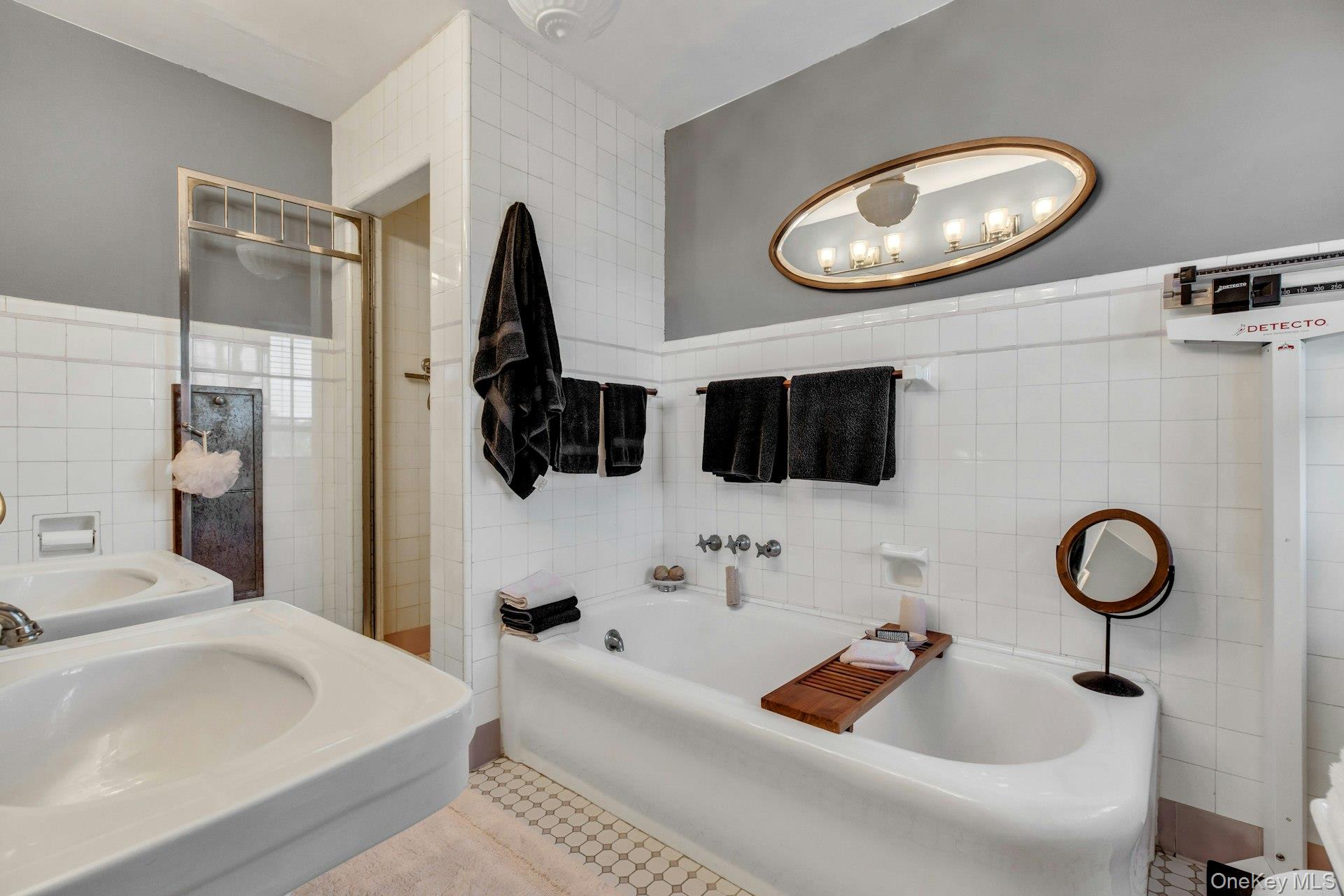 259 Lakeview Avenue West Brightwaters, NY 11718 - Photo 39 of 49 a bathroom with a sink a toilet and a tub