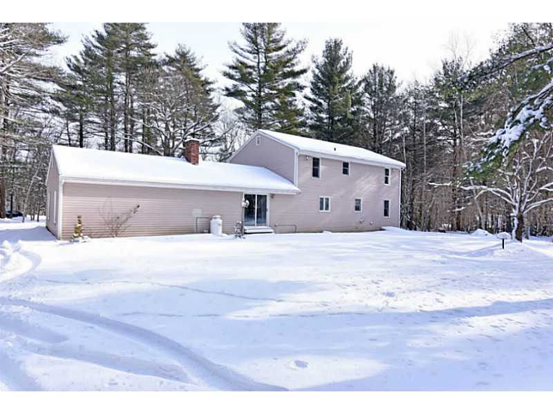 383 Trimtown Road Scituate, RI 02857 - Photo 7 of 24 Exterior Back. Level, open two acre lot.