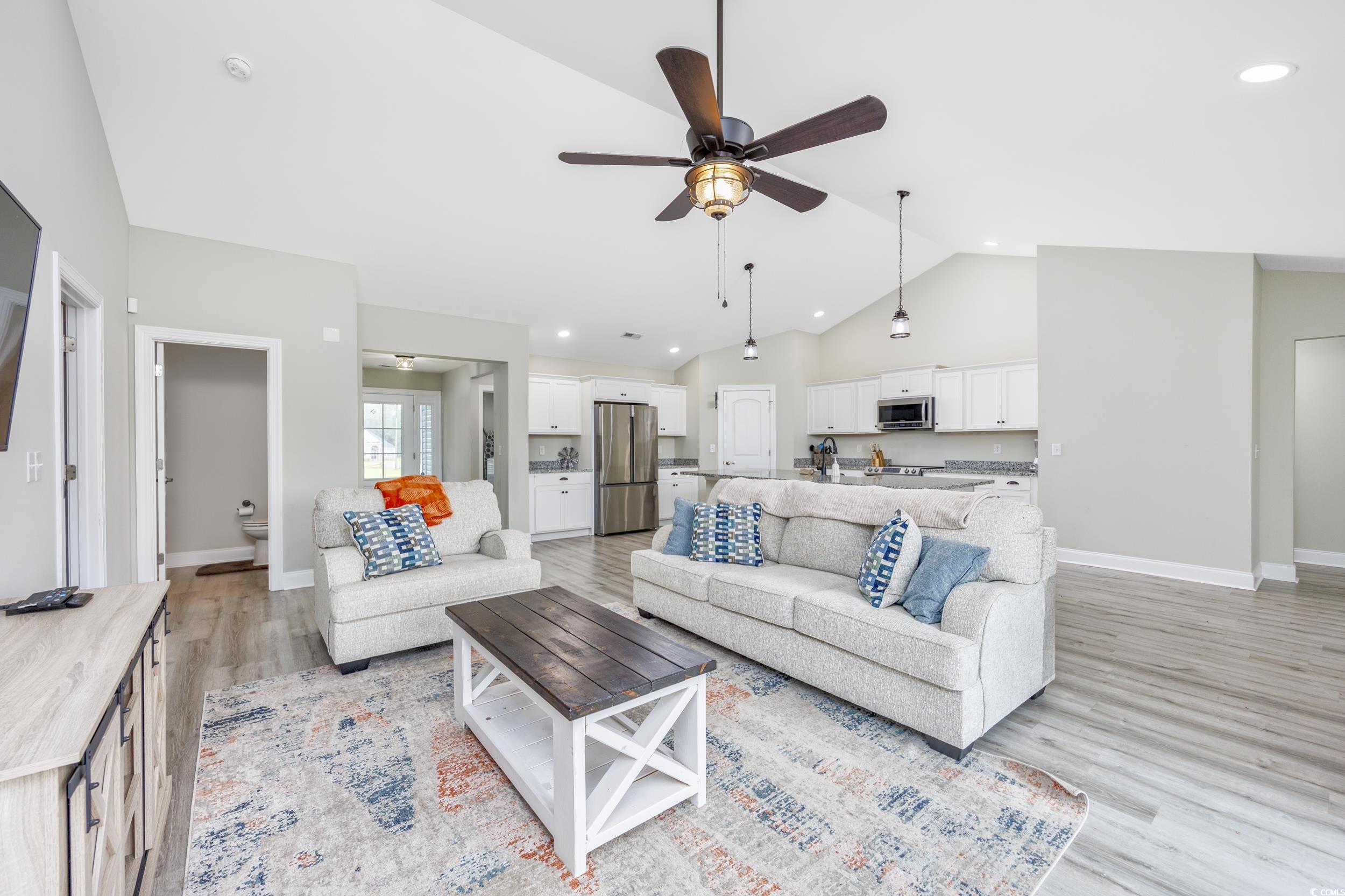 2900 Cherry Hill Road Loris, SC 29569 - Photo 5 of 34 Living area with recessed lighting, light wood-sty