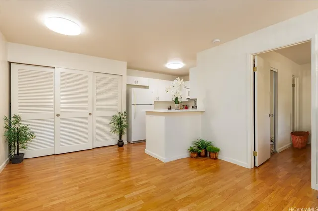 a view of a room with cabinet and garden